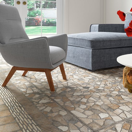 Керамогранит Alma Ceramica Stail коричневый sugar-эффект 600x600x9 мм (5 шт.=1,8 кв.м)