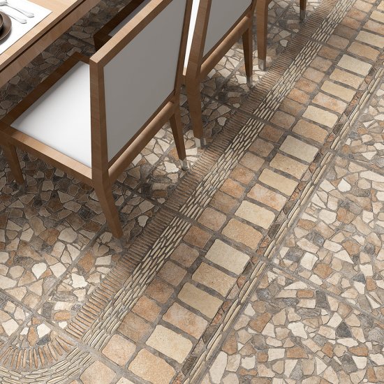 Керамогранит Alma Ceramica Stail коричневый sugar-эффект 600x600x9 мм (5 шт.=1,8 кв.м)