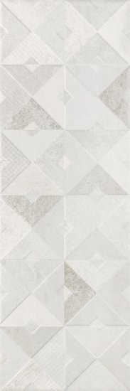 Плитка облицовочная Alma Ceramica Mars серая геометрия 600x200x7,5 мм (16 шт.=1,92 кв.м)