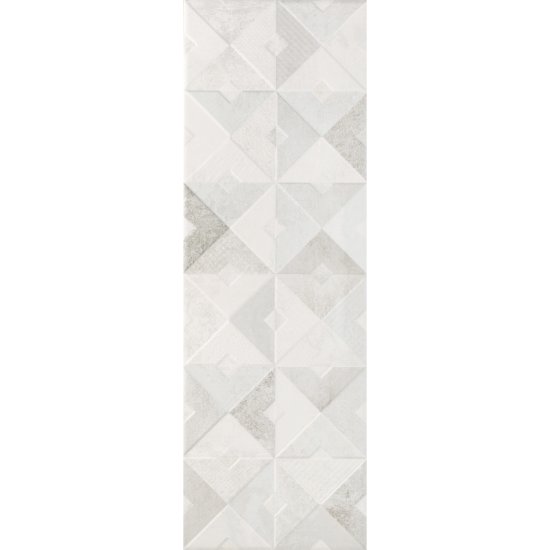 Плитка облицовочная Alma Ceramica Mars серая геометрия 600x200x7,5 мм (16 шт.=1,92 кв.м)