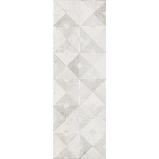 Плитка облицовочная Alma Ceramica Mars серая геометрия 600x200x7,5 мм (16 шт.=1,92 кв.м)