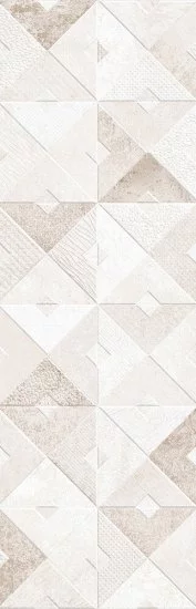 Плитка облицовочная Alma Ceramica Mars бежевая геометрия 600x200x7,5 мм (16 шт.=1,92 кв.м)