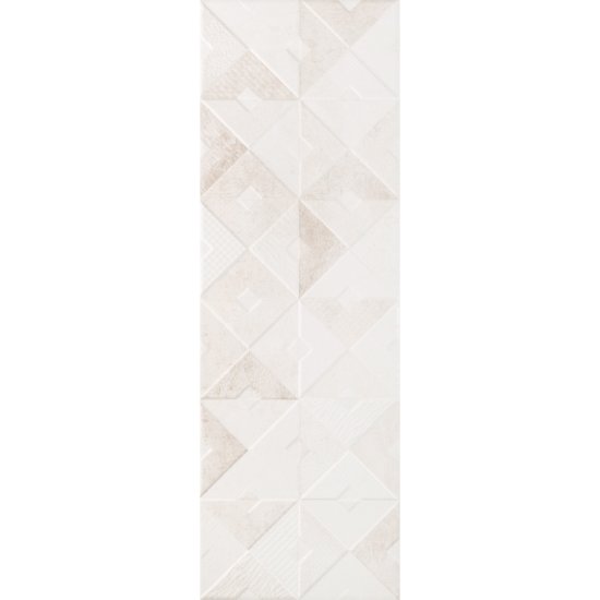 Плитка облицовочная Alma Ceramica Mars бежевая геометрия 600x200x7,5 мм (16 шт.=1,92 кв.м)