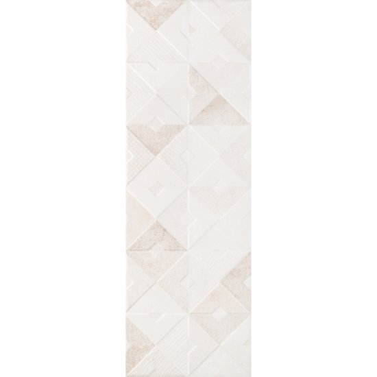 Плитка облицовочная Alma Ceramica Mars бежевая геометрия 600x200x7,5 мм (16 шт.=1,92 кв.м)