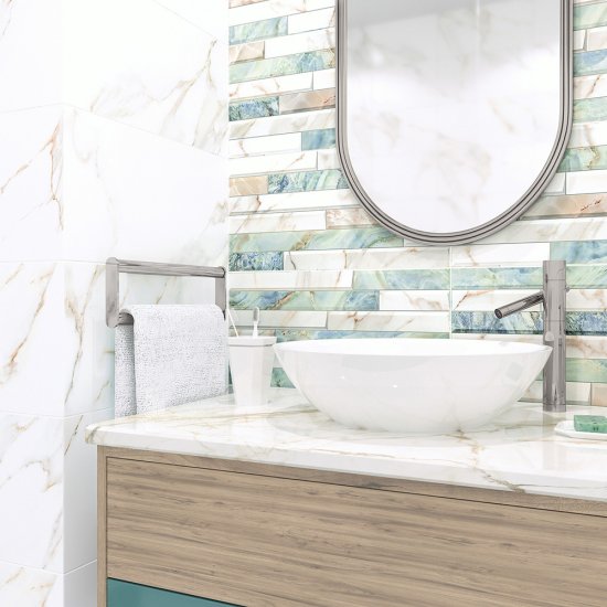 Плитка облицовочная Alma Ceramica Nevada бежевая 500x249x7,5 мм (12 шт.=1,494 кв.м)