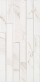 Плитка облицовочная Alma Ceramica Nevada белая геометрия 500x249x7,5 мм (12 шт.=1,494 кв.м)