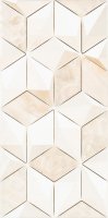 Плитка декор Alma Ceramica Nevada геометрия бежевая 500x249x7,5 мм