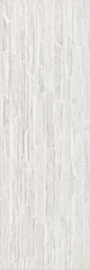 Плитка облицовочная Alma Ceramica Rocko белая 01 600x200x7,5 мм (16 шт.=1,92 кв.м)
