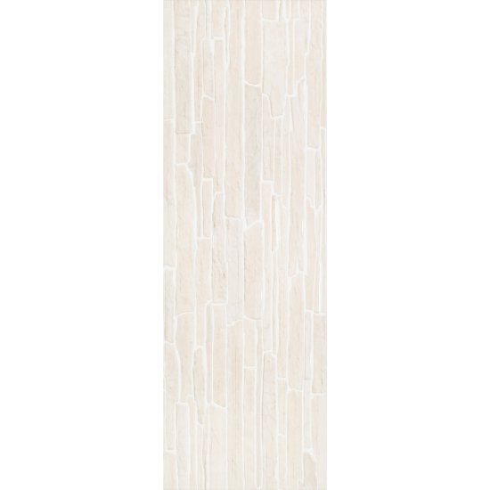 Плитка облицовочная Alma Ceramica Rocko светло-бежевая 01 600x200x7,5 мм (16 шт.=1,92 кв.м)