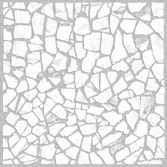 Керамогранит Alma Ceramica Laurent белый мозаика 600x600x9 мм (5 шт.=1,8 кв.м)