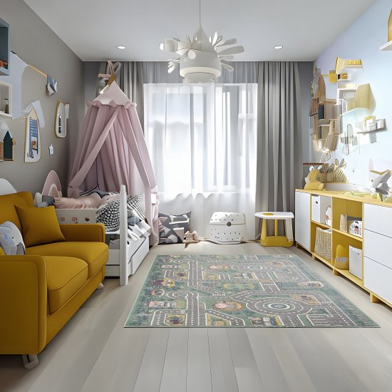 Ковер Призма 200x300 см полипропилен LM11 цвет зеленый