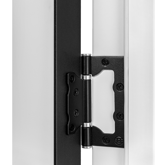 Дверь межкомнатная глухая с замком и петлями в комплекте Борно 56 80x200 см ПЭТ цвет серый