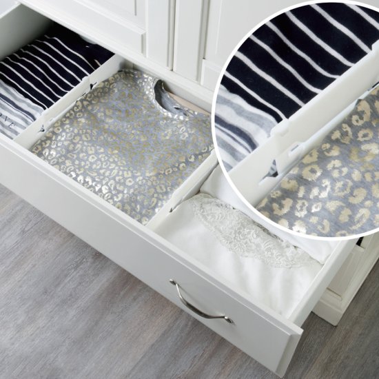 Разделители для мебельного ящика Gromell Banie 55x8.7x5.1 см пластик цвет белый 2 шт