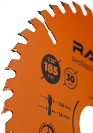Диск пильный по дереву Rage 594245 40Т 185x30x1.3 мм