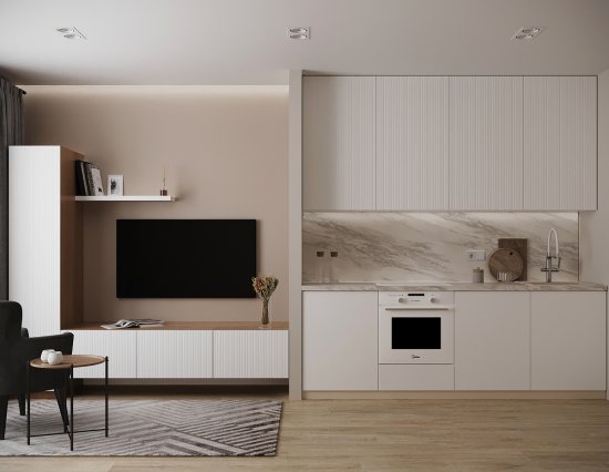 Дверь для шкафа Лион Висла 39.6x38x1.6 см МДФ цвет белый