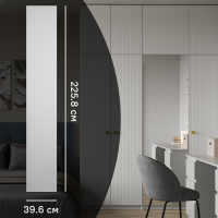 Дверь для шкафа Лион Висла 39.6x225.8x1.6 см МДФ цвет белый