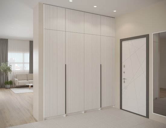 Дверь для шкафа Лион Висла 59.6x38x1.6 см МДФ цвет белый