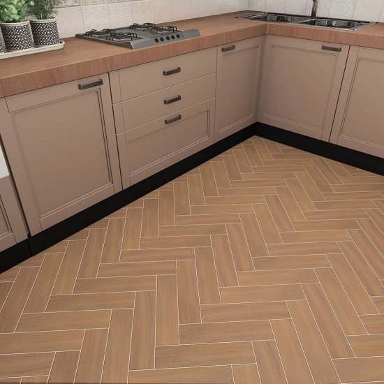 Керамогранит Kerama Marazzi Вяз коричневый 402х99х8 мм (28 шт.=1,11 кв.м)