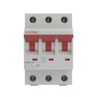 Автоматический выключатель модульный DKC Yon Max MD63N 3P 50А тип C 6 кА 400 В (MD63N-3PC50)