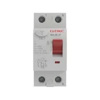 УЗО DKC Yon Max 25А 1P+N тип AC 30 мА 10 кА (MDL100-2P2-25-AC)