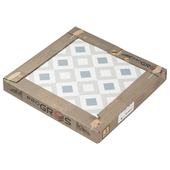 Керамогранит ProGres Lante белый 450х450х8 мм (6 шт.=1,215 кв.м)