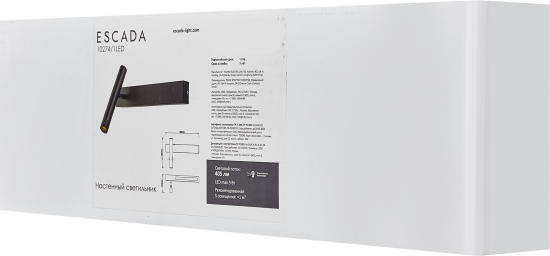 Настенный светильник светодиодный Escada Pulsar 10274/1 нейтральный белый цвет света цвет черный