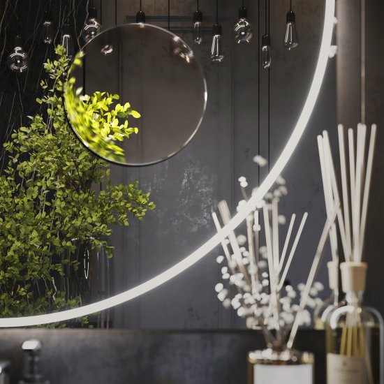 Зеркало увеличительное Omega Glass PZ4 настенное самоклеящееся 12.7 см