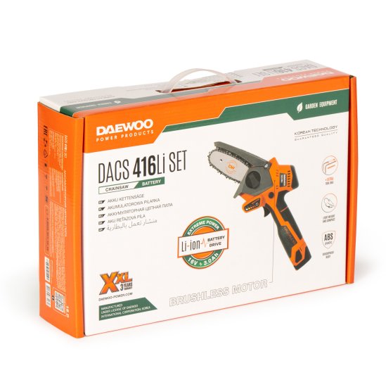 Пила аккумуляторная Daewoo DACS 416Li SET 16 В 10 см
