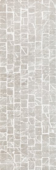 Плитка облицовочная Alma Ceramica Laurent серая мозаика 740x246x9 мм (7 шт.=1,274 кв.м)
