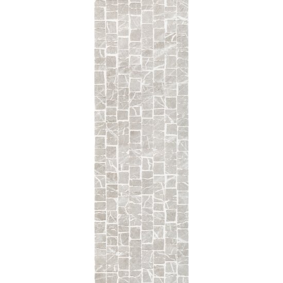Плитка облицовочная Alma Ceramica Laurent серая мозаика 740x246x9 мм (7 шт.=1,274 кв.м)