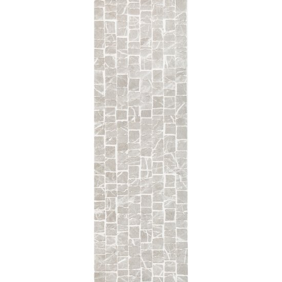 Плитка облицовочная Alma Ceramica Laurent серая мозаика 740x246x9 мм (7 шт.=1,274 кв.м)
