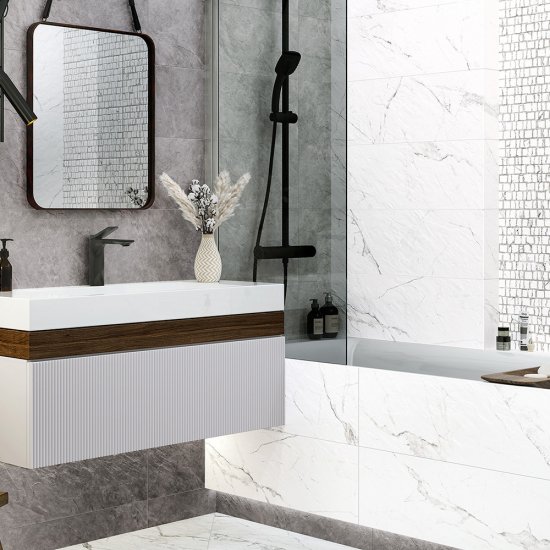 Плитка облицовочная Alma Ceramica Laurent серая 740x246x9,5 мм (7 шт.=1,274 кв.м)