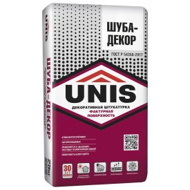 Штукатурка декоративная Unis Шуба-Декор 2 мм белая 25 кг