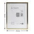 Рамка Inspire Glam Brass 24x30 см алюминий цвет золото