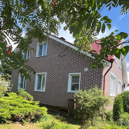 Клинкерная плитка для фасада BestPoint Exclusive Red Wine (32 шт.= 0,5 кв.м) бордово-черная 245х65х8,5 мм