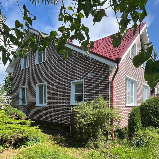 Клинкерная плитка для фасада BestPoint Exclusive Red Wine (32 шт.= 0,5 кв.м) бордово-черная 245х65х8,5 мм