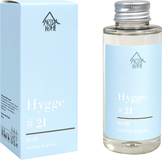 Наполнитель для ароматического диффузора Arida Home Hygge 21 Остров Борнео 100 мл