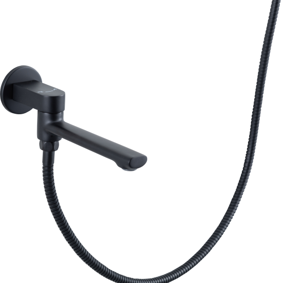 Душевая система Frap Arne F71204-6 скрытого монтажа цвет черный матовый