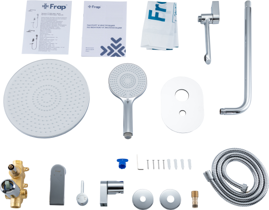 Душевая система Frap Arne F71204 скрытого монтажа цвет хром