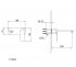 Смеситель для раковины Frap Arne F12204-6, скрытый монтаж, однорычажный, цвет черный