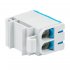 Клемма на 4 провода EKF PROxima КСВ 16-50 2,5-50 кв.мм с пастой (plc-kvs2-16-50-blue)