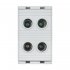 Клемма на 4 провода EKF PROxima КСВ 16-50 2,5-50 кв.мм с пастой (plc-kvs2-16-50-grey)