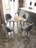 Стул Chic 49x77x50 см ножки металл/черный сиденье велюр цвет серый