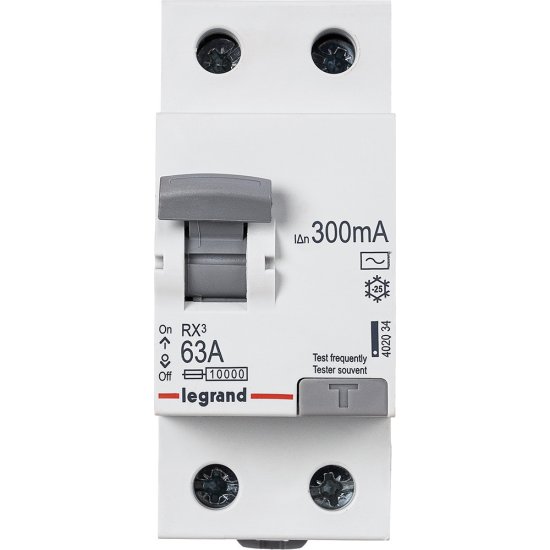 УЗО Legrand RX3 2P 63 А 300 мА 10 кА АС