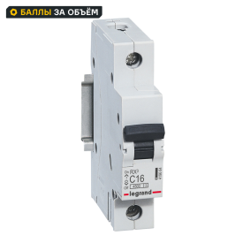 Автоматический выключатель Legrand RX3 1P C16 А 4.5 кА