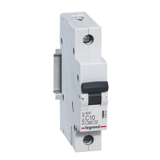 Автоматический выключатель Legrand RX3 1P C10 А 4.5 кА