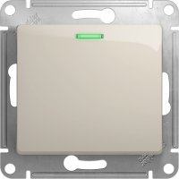 Одноклавишный выключатель Systeme Electric Glossa