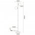 Торшер Arte Lamp E14 80 Вт черный IP20 (A2224PN-2BK)