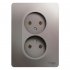 Розетка Systeme Electric Glossa встраиваемая платина (GSL001220)