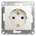 Розетка Systeme Electric Glossa встраиваемая перламутр (GSL000643)